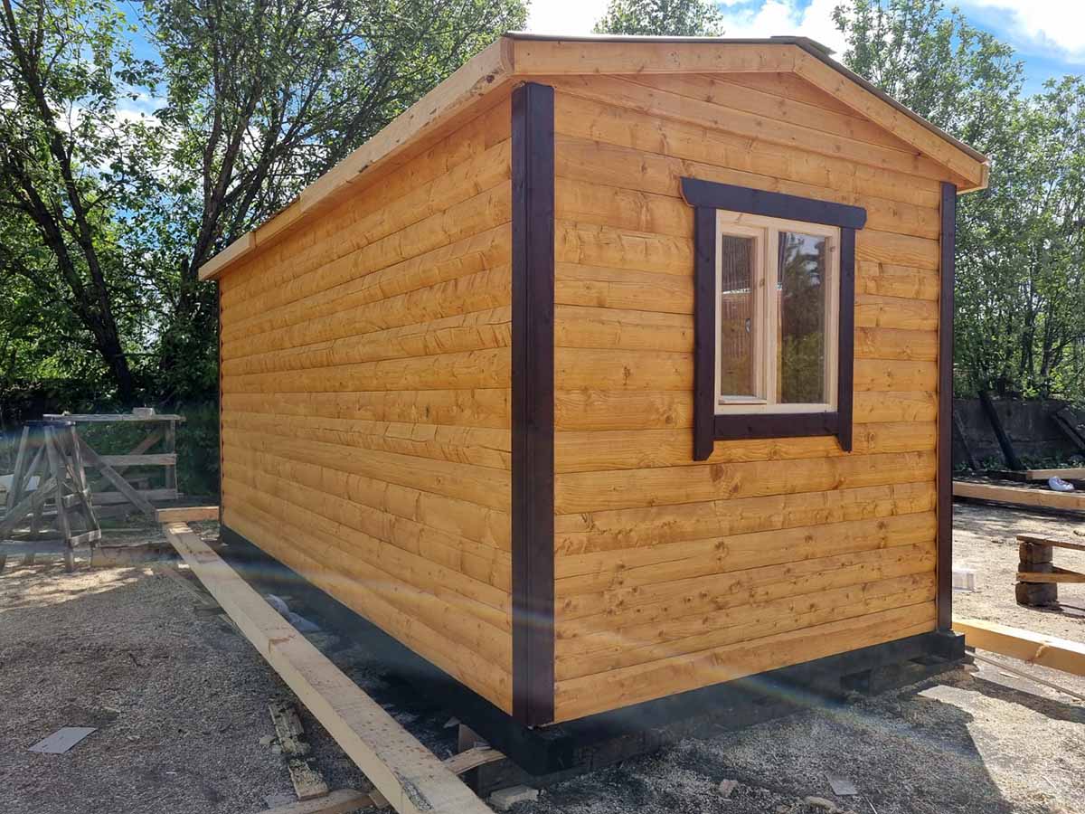 Перевозная баня из бруса