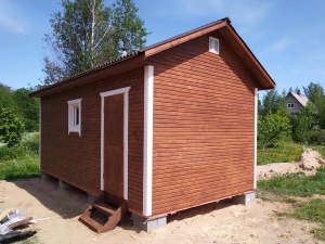 Каркасная баня 6х3 в Тосненском районе, Лен.области