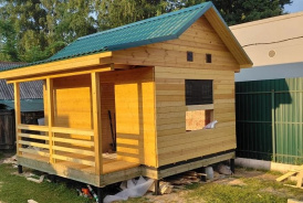 Каркасная баня 5х4,5 Пушкино, Московская область