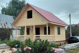 Каркасный дом 6х6 на сваях Липецк