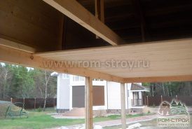 Баня в Чехове на ленточном фундаменте
