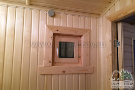 Баня из профилированного бруса в цвете Палисандр Боровичи, Новгородская область