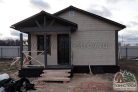 Баня из сухого бруса 6х6 с террасой Калуга, Калужская область