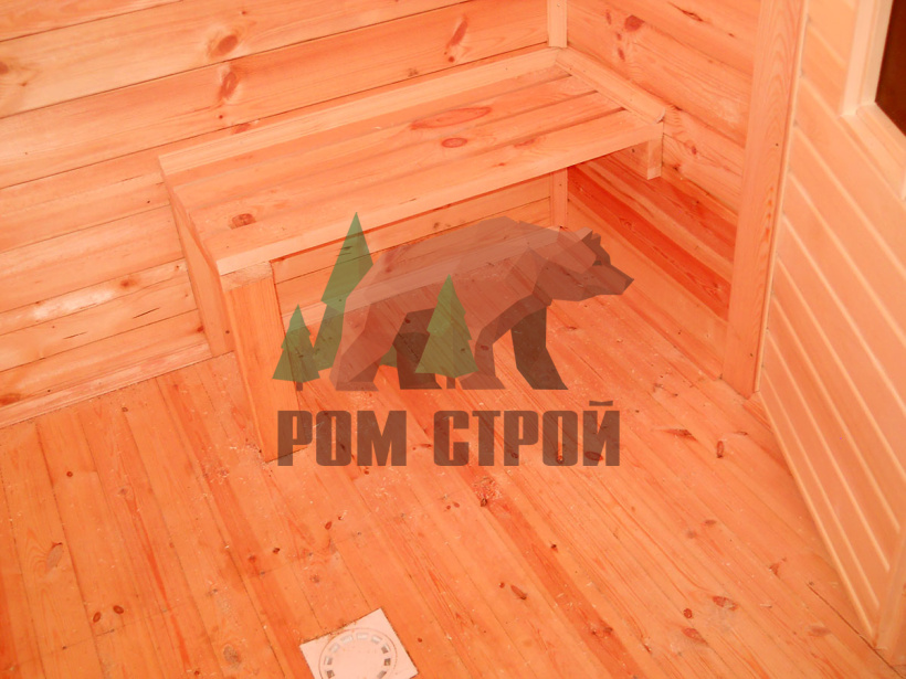 Баня из бруса с печкой 4х6 «Сияна»