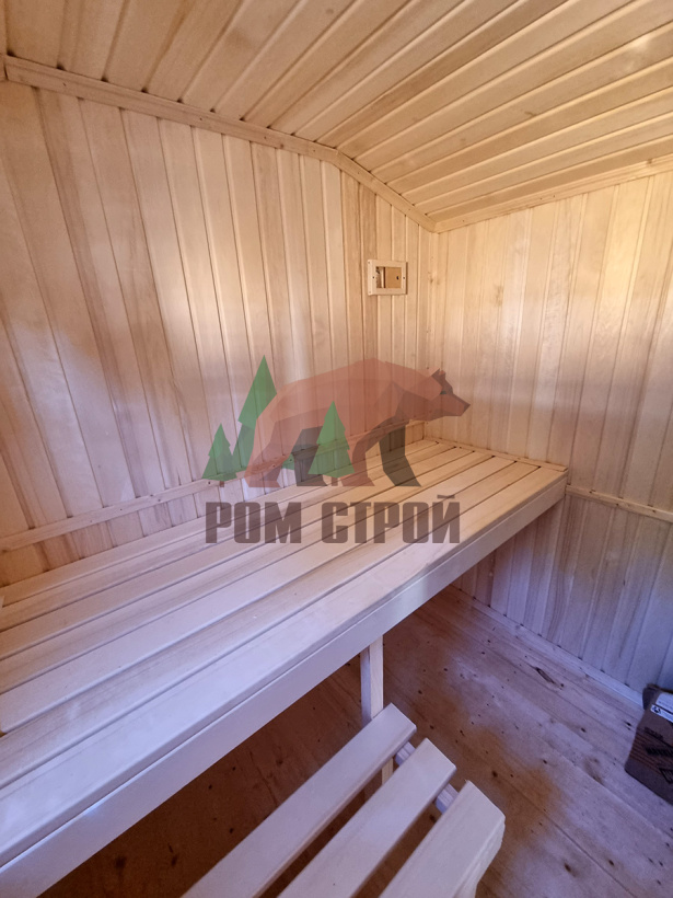 Перевозная баня из бруса "Невея" 7х2,3м