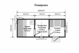 Планировка  бани