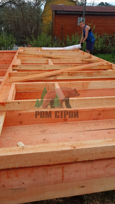 Каркасный дом "Ивар" 6х7м с террасой