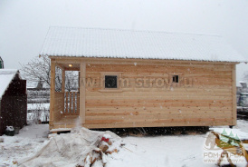 Строительство бани 7х2.5 с террасой Ярославль