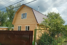 Дом из профилированного бруса 6х6  на сваях  Истра Московская область