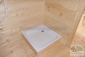 Сборка бани из бруса 150х150 мм на производстве