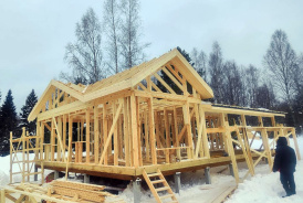Каркасный дом 9х12 Брейтово, Ярославская область