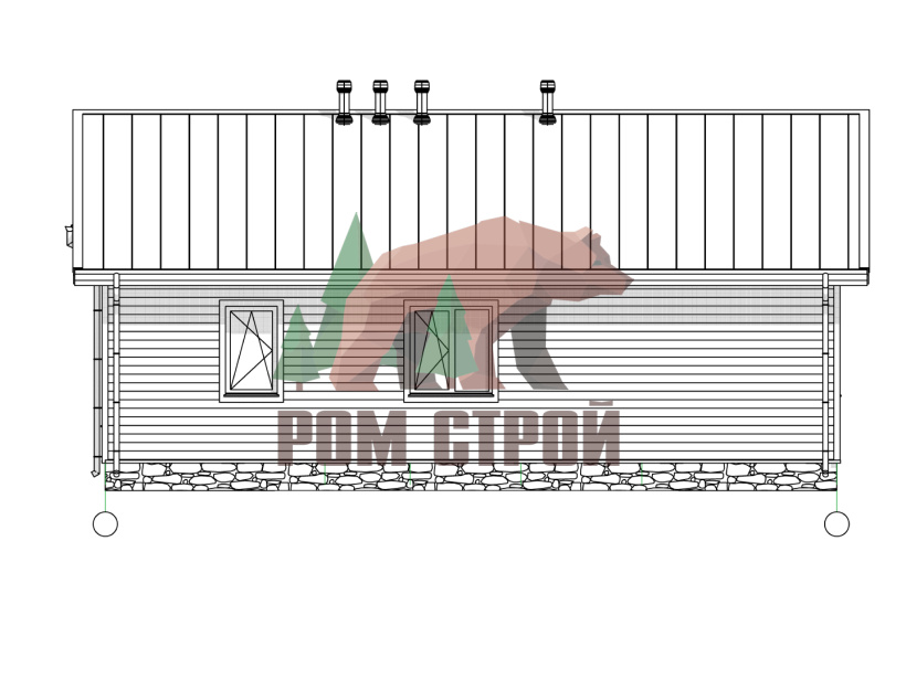 Каркасный дом 10х12 «Углич»