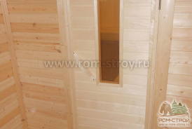 Интерьер каркасной бани 5х4, Ермак 12ПС, минерит