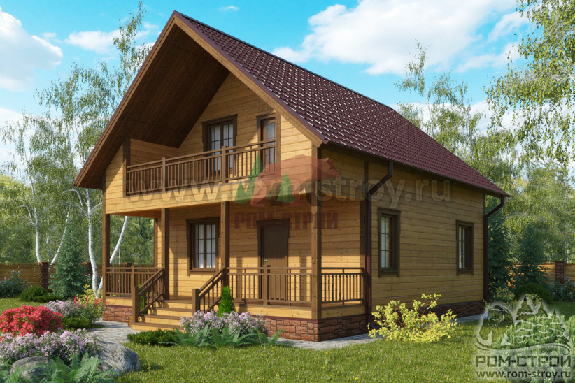 Каркасный дом "Боримир" 8х10 м