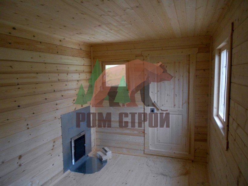 Баня из профилированного бруса «Сияна» 4х6 м