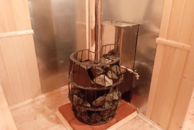 Готовая баня 6х2,3 из бруса Сосновый Бор