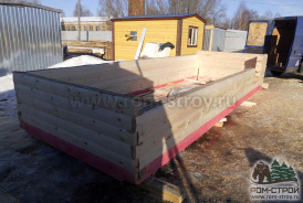 Баня из бруса 145х145 мм в п. Скуратовский Тульской области