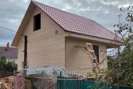 Каркасный дом 6х6 на сваях Липецк