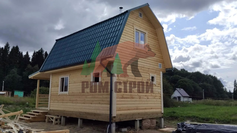 Баня из бруса 4х8 «Заостровье»