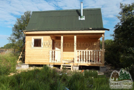 Баня 6х3м с террасой и балконом Полянское, Белгородская область