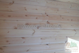 Сборка готовой бани из бруса под ключ 6х2,3 м