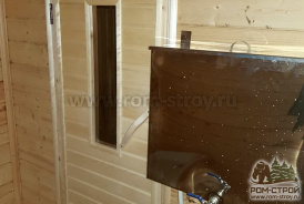 Баня из сухого бруса 6х4 под вальмовой крышей Королёв, Московская область