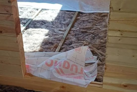 Дом из бруса 9х9 м с открытой террасой Псков, Дно