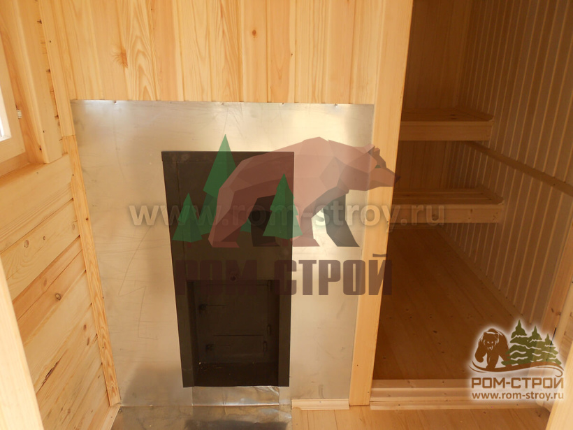 Перевозная баня из бруса "Злата" 5х2,3м
