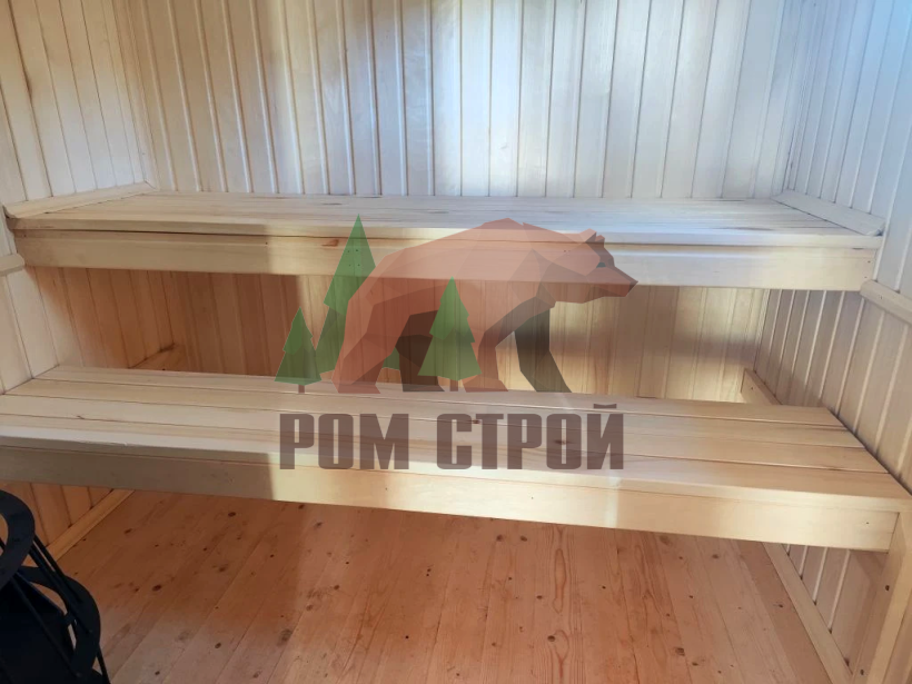 Перевозная баня из бруса  6х2,3 "Нива"