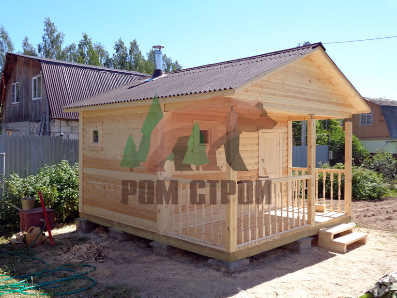 Баня из профилированного бруса "Ведана" 4,5х4