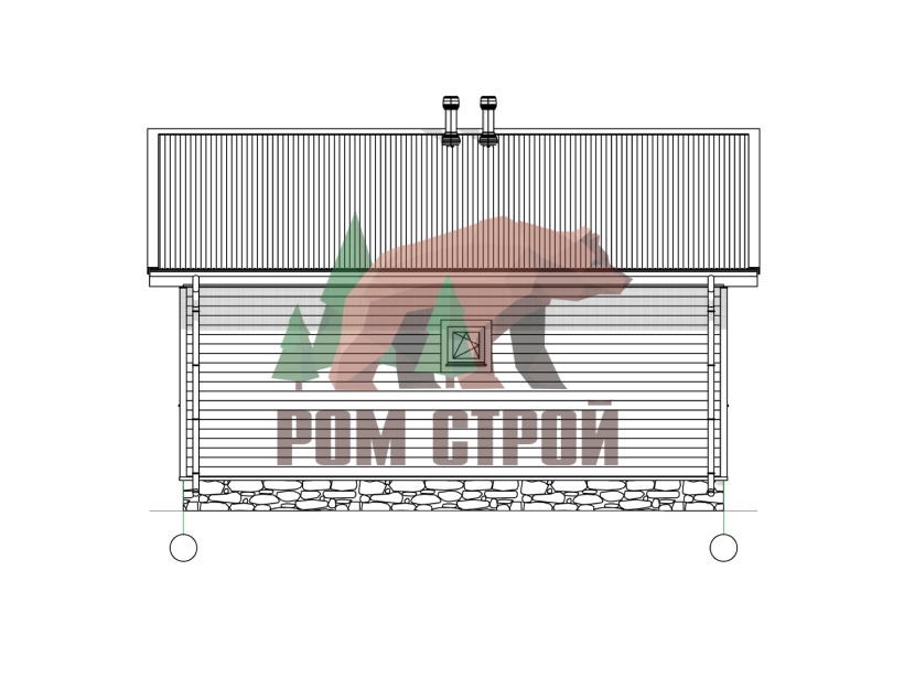 Каркасный дом 8х8 «Токсово»