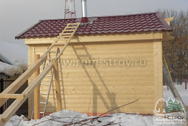 Обвязка основания в 2 ряда брус 150х150 мм