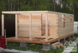 Баня из профбруса 4х8,5 Стародачная поляна, Московская область