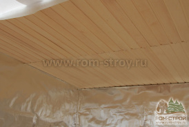 Баня из бруса 8,2х2,6 м с хозблоком Деревянка, Карелия