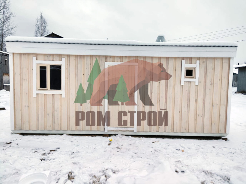 Каркасная баня "Емеля" 6х2,3м