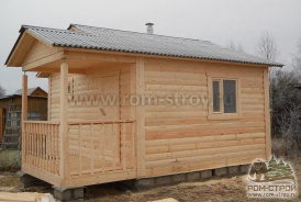 Баня из бруса фундамент лента из блоков Ситовка, Липецкая область