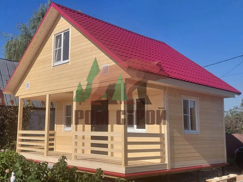 Каркасный дом 6х6 "Дачный"