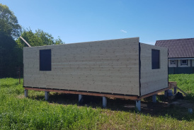 Силовой каркас бани 7,7х6 с балконом