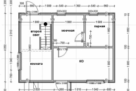 Каркасная баня 4х5,6 с мастерской СНТ "Созвездие", Дмитровский район