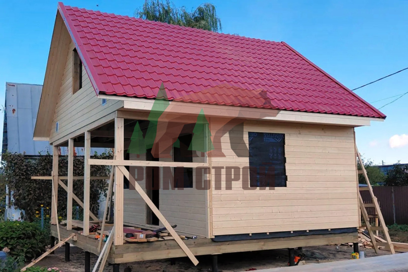 Каркасный дом 6х6 "Дачный"