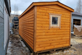 Перевозная Баня из бруса «Весея» 6х2,3