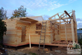 Баня из профбруса 140х140 в Сосновом Бору