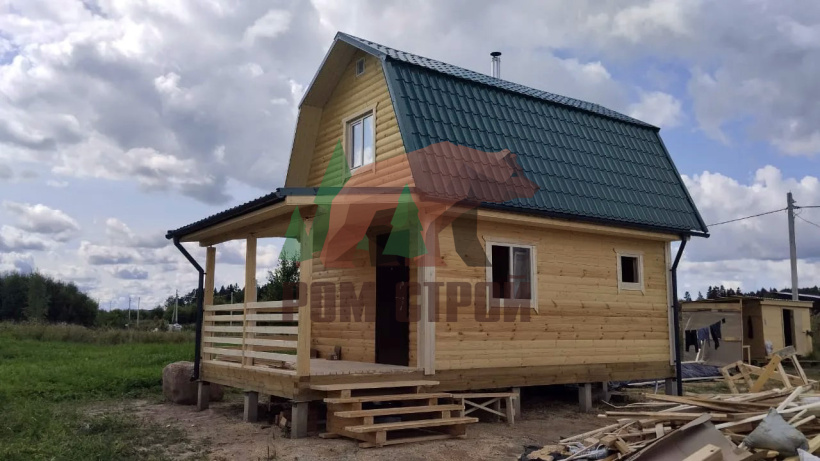 Баня из бруса 4х8 «Заостровье»