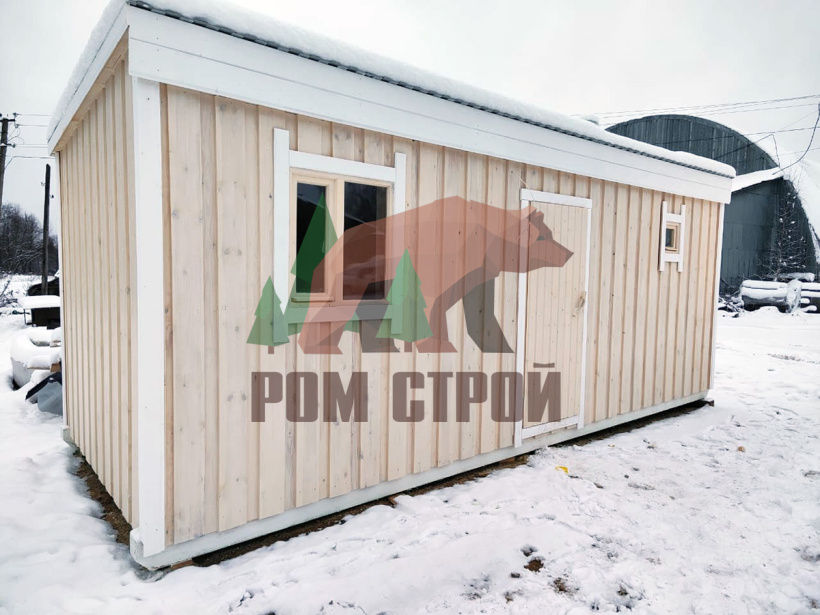 Каркасная баня "Емеля" 6х2,3м