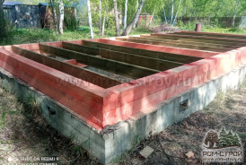 Каркасный дом 4х8 на ленточном фундаменте, Киржач