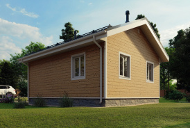 Каркасный дом "Домажино" 6х7,5 м