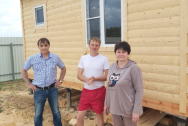 Баня из сухого бруса 5х7 Сонино, Домодедово