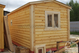 Базовая комплектация бани из бруса 5х2,3м Суоярви, Карелия