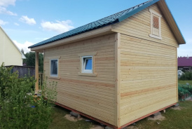Каркасная баня «Улада» 4х6м