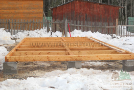 Дом из бруса 6х4 c открытой террасой под ключ